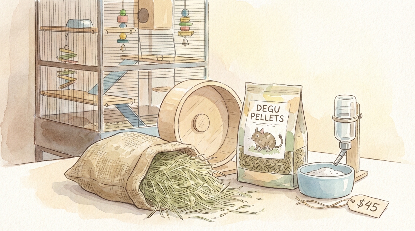 デグーのお迎え準備と日常のお世話 | 費用・カラー・お手入れガイド