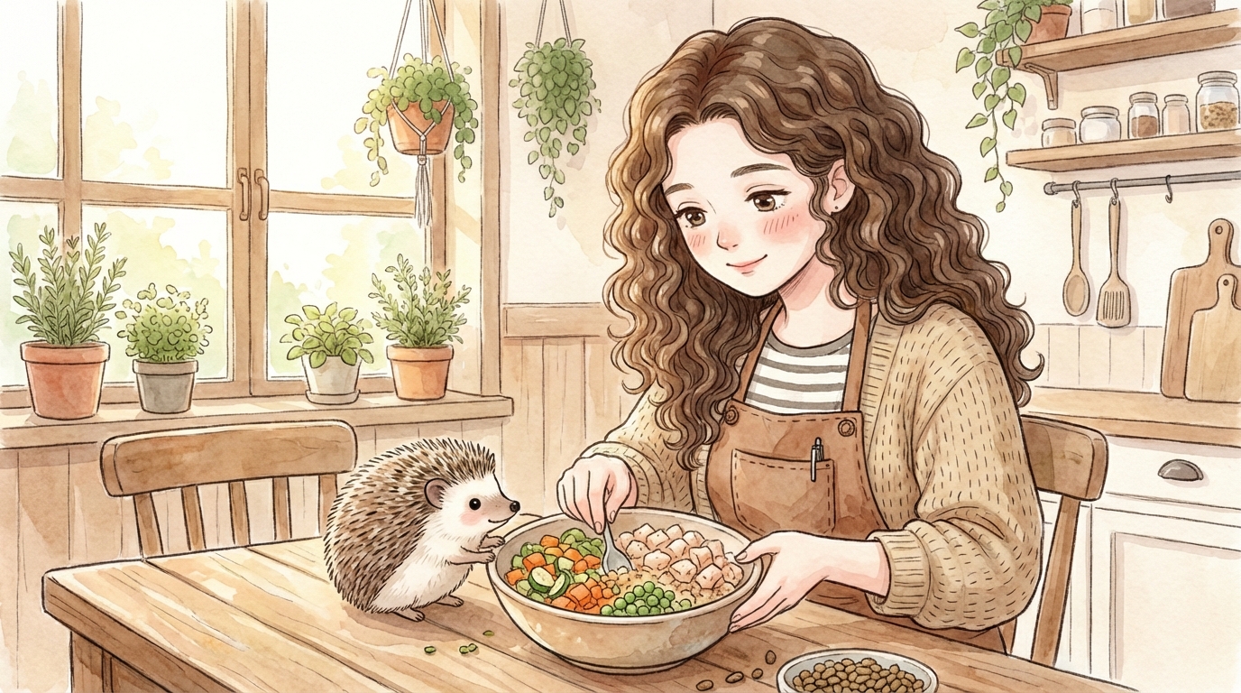 ハリネズミの食事ガイド | エサの選び方・与え方・NGフード一覧