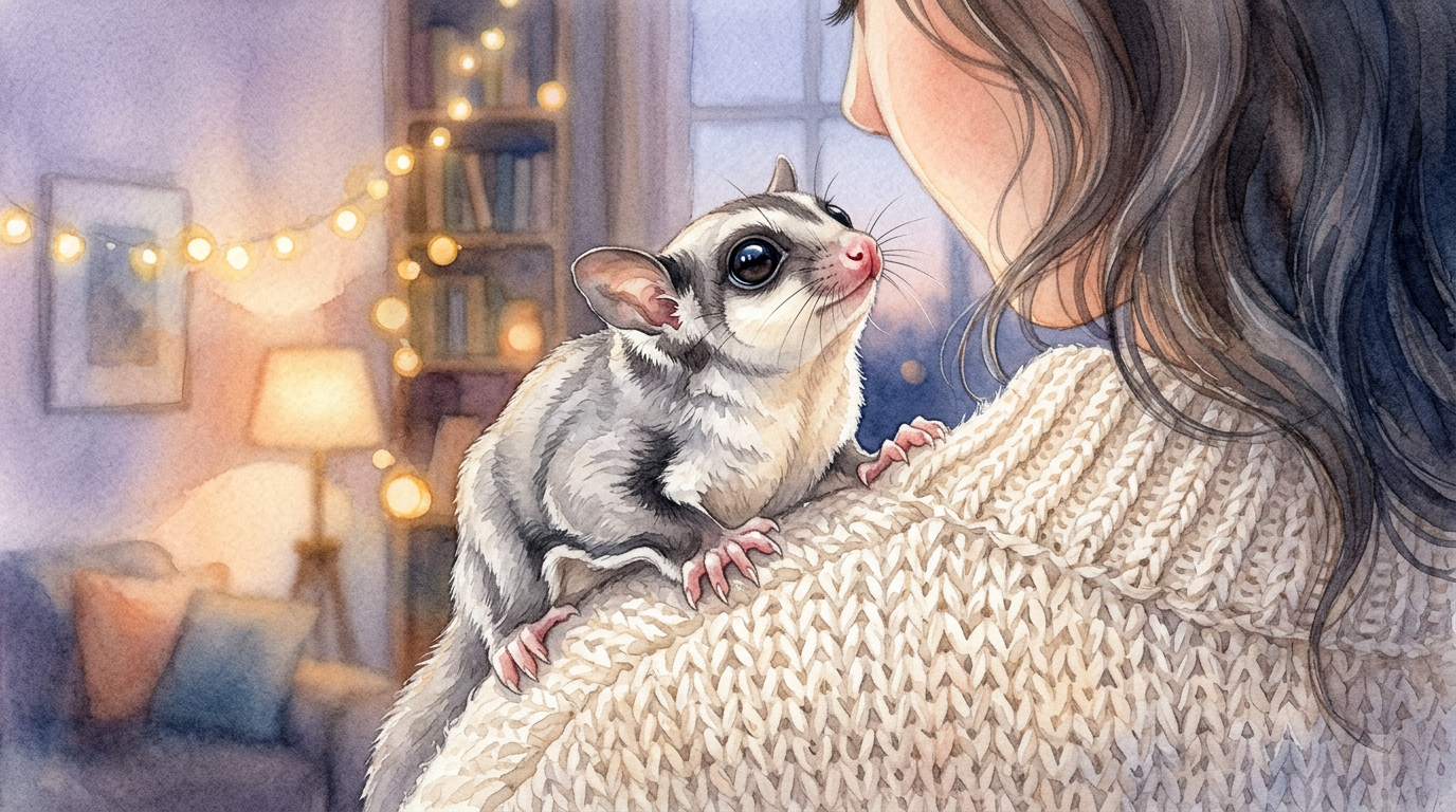 フクロモモンガのコミュニケーションガイド | 鳴き声・ボンディング・なつかせ方